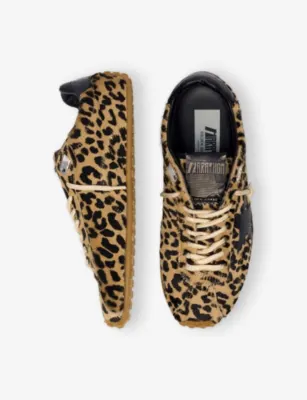 GOLDEN GOOSE Marathon Speed 90179 Pony Hair-Leather Trainers - EUR 43 / 9 UK MEN in BLK/BROWN, additional product view 2