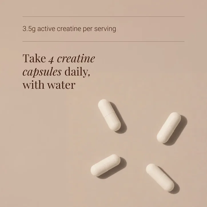 KIKI HEALTH Creatine Monohydrate - 120 Vegicaps, additional product view 3
