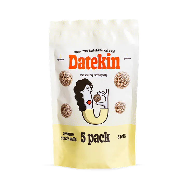 Datekin Sesame Coated Date Balls Filled with Tahini 5 x 15g, additional product view 2