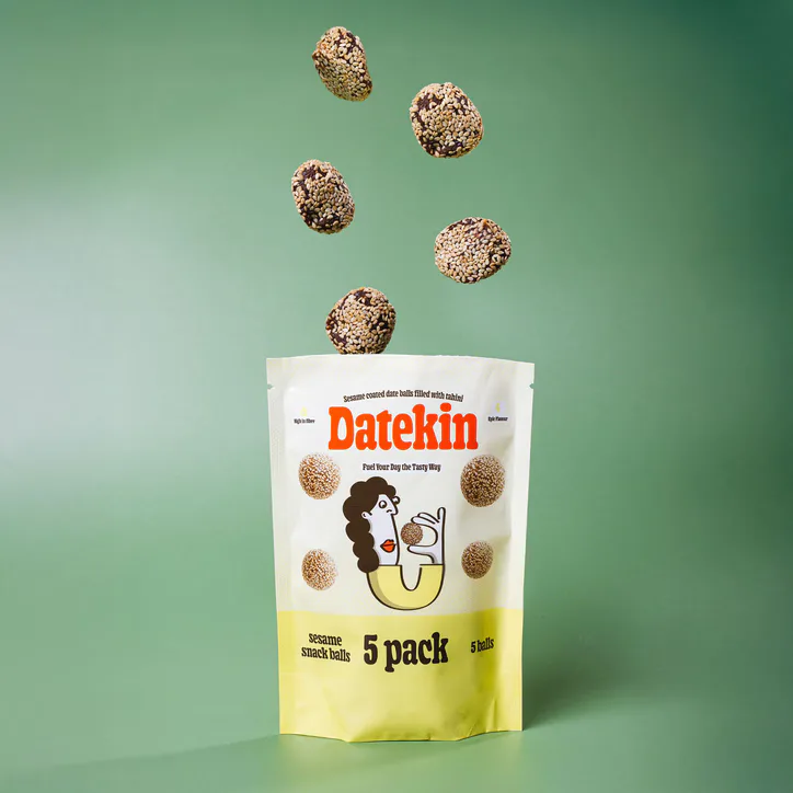 Datekin Sesame Coated Date Balls Filled with Tahini 5 x 15g, additional product view 3