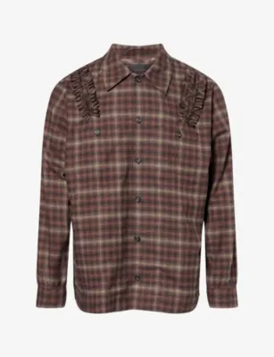 SIMONE ROCHA Ruffled Slash-Shoulder Cotton Shirt