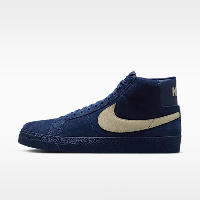 Nike SB Zoom Blazer Mid Skate Shoes - Coastal Blue/Coastal Blue/Pale Yellow