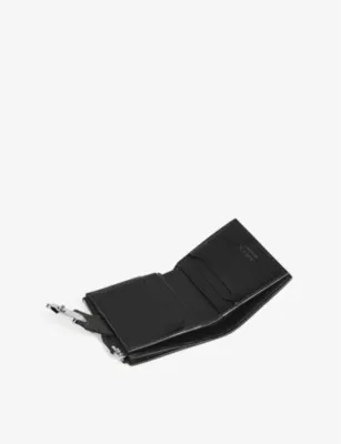 MONTBLANC Soft 6 credit card mini leather wallet with money clip detail 2