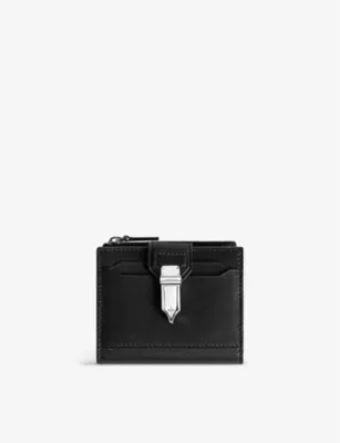 MONTBLANC Soft 6 credit card mini leather wallet with money clip