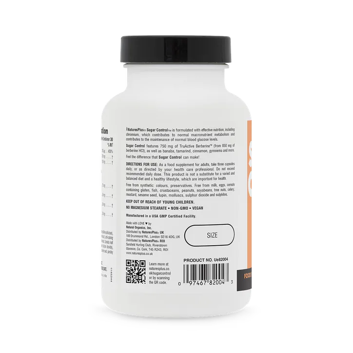 NaturesPlus Sugar Control Berberine Complex 90 Capsules detail 3