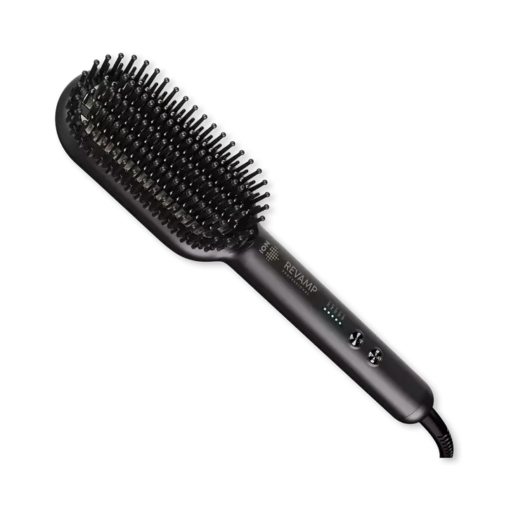 Revamp DeepForm Ceramic Straightening Hot Brush - Black, additional product view 2