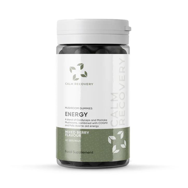 Calm Recovery Engery Mushroom Gummies 60 Servings with Maitake and Cordyceps, Advanced Functional Mushroom Complex, Mushrooms Supplement – Vitamins & Supplements