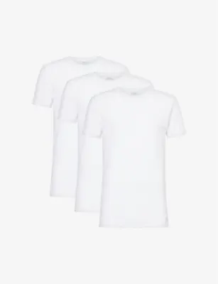 POLO RALPH LAUREN Classic-fit short-sleeve pack of three cotton-jersey T-shirts