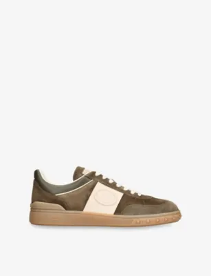 VALENTINO GARAVANI Upvillage Suede Trainers - EUR 42.5 / 8.5 UK MEN in MID BROWN – Mens | Trainers | Lace up trainers