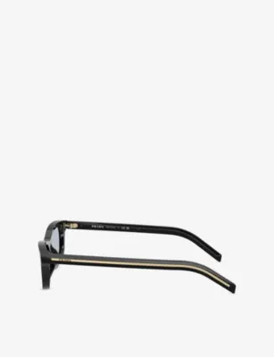 PRADA PR D05S Rectangle-Frame Acetate Sunglasses detail 2