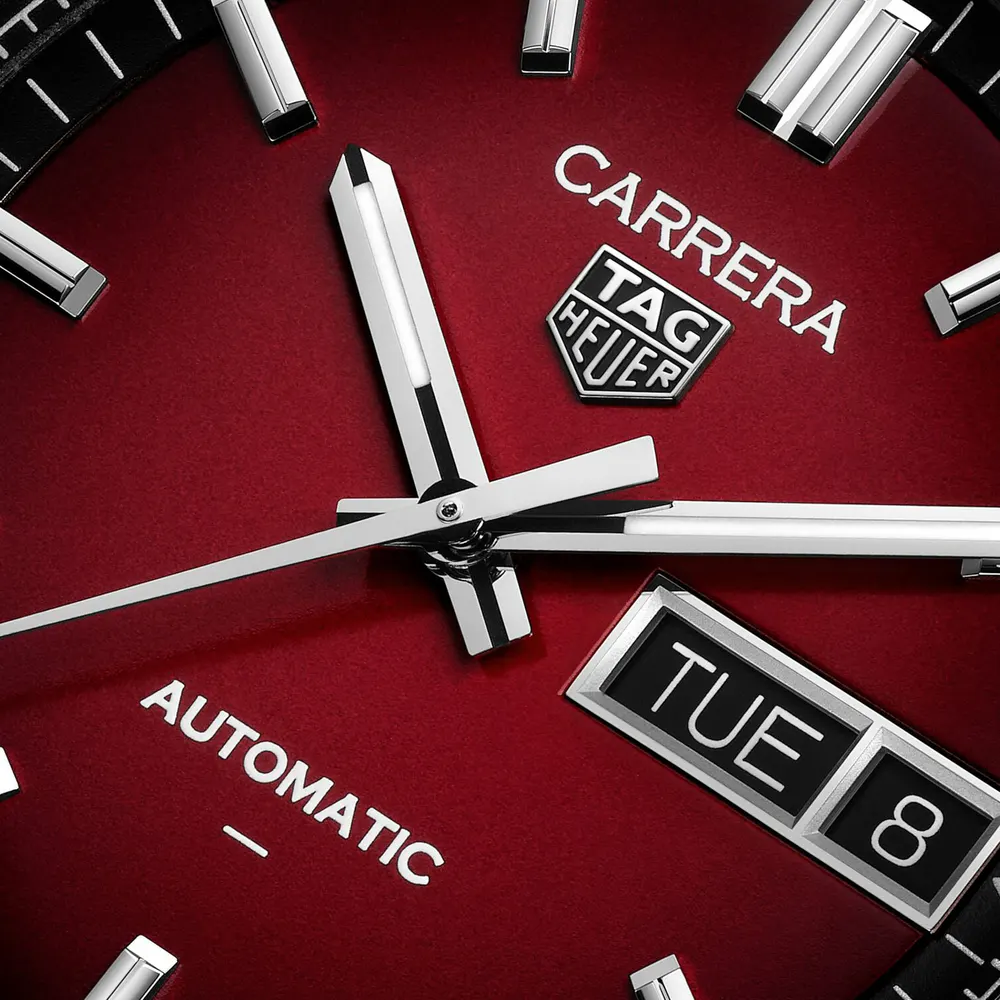 TAG Heuer Carrera Day-Date 41mm Mens Watch Red in Red, additional product view 3
