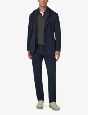 BOGGI MILANO Madison Jersey Blazer in NAVY BLUE, additional product view 2
