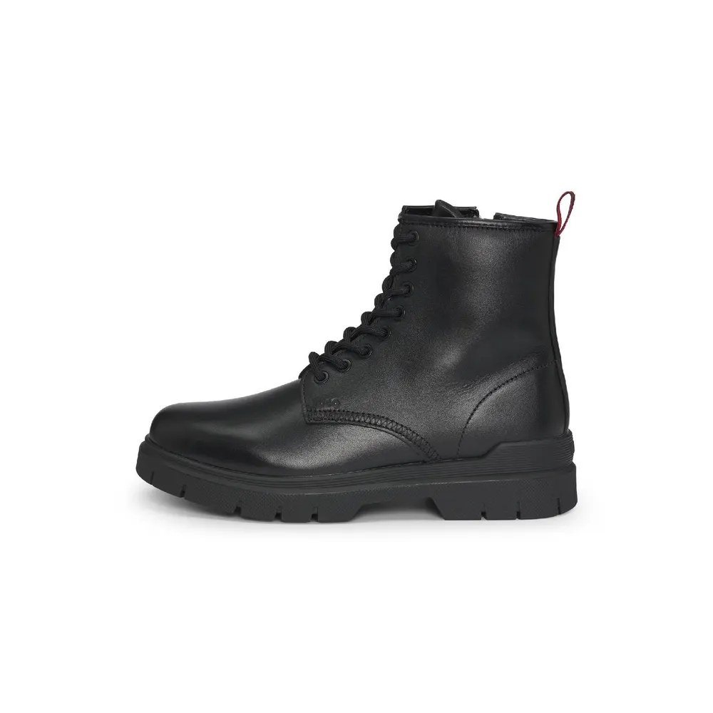 Hugo Men's Ryan Halb Pllt Sliders in Black, additional product view 2