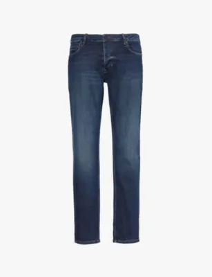 NEUW Lou Slim Sunday brand-patch straight-leg slim-fit stretch-denim blend jeans - 32/34