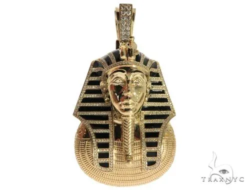 RINA - For Him CUSTOM Diamond Pharaoh King Tut Pendant 63238 in Rose Gold – Pendant