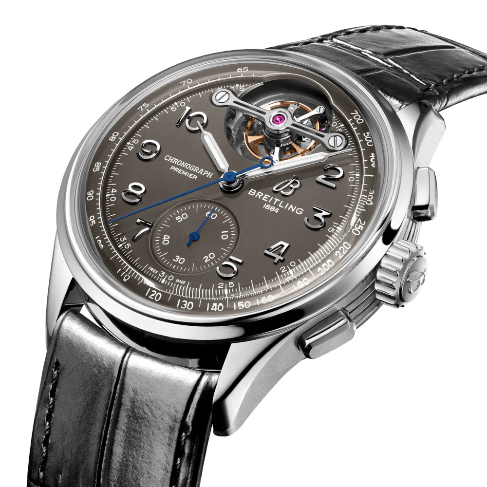 Breitling Premier B21 Chronograph Tourbillon 42 Gaston Watch in Grey, additional product view 2