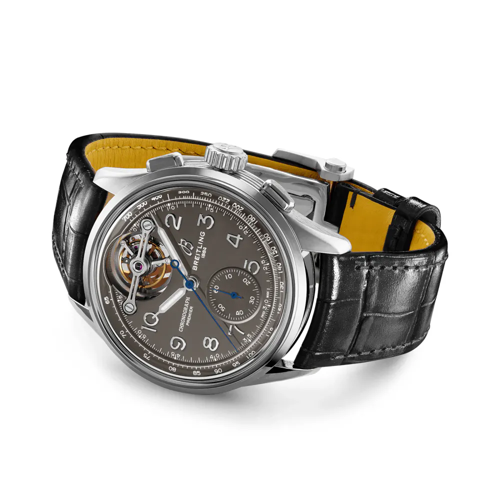 Breitling Premier B21 Chronograph Tourbillon 42 Gaston Watch in Grey, additional product view 3