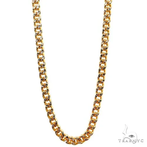 JALGAS - ASTOURIAN 14K Two Tone Gold Hollow Franco Chain 2mm 69936 in 16 Inches – Chain