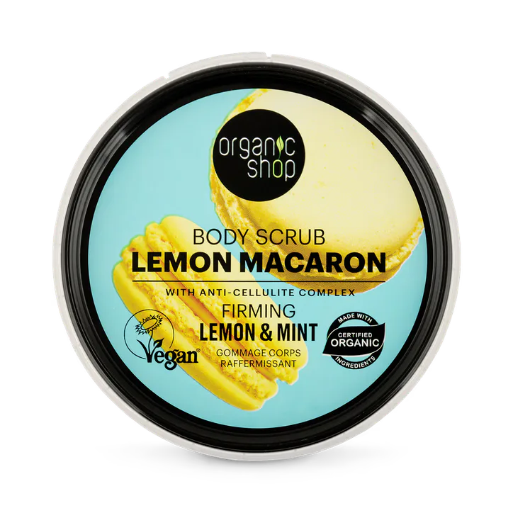 Organic Shop Firming Lemon Macaron Body Scrub Lemon & Mint 250ml detail 2