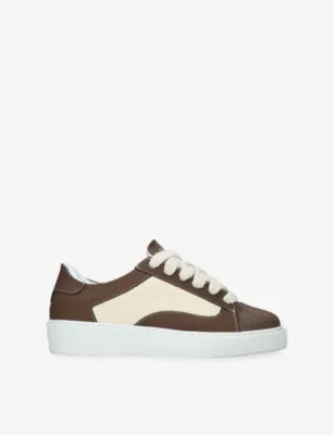 NUMERIS Eclipse Leather Trainers - EUR 44 / 10 UK MEN in TAUPE COMB – Mens | Trainers | Lace up trainers