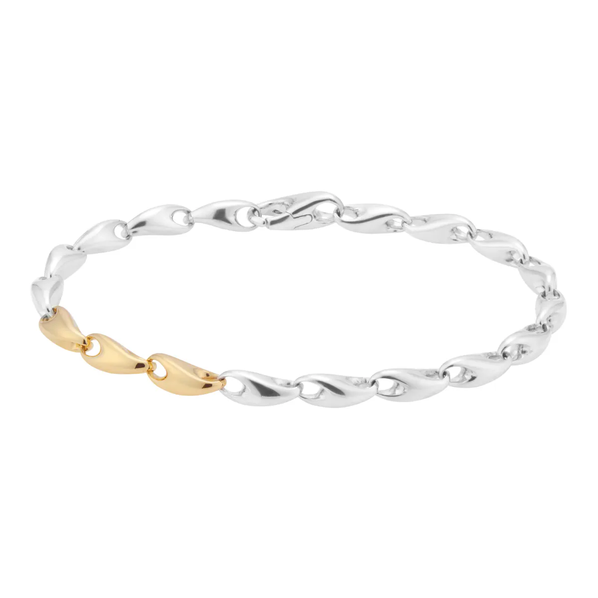 Georg Jensen 18ct Yellow Gold & Sterling Silver REFLECT Bracelet