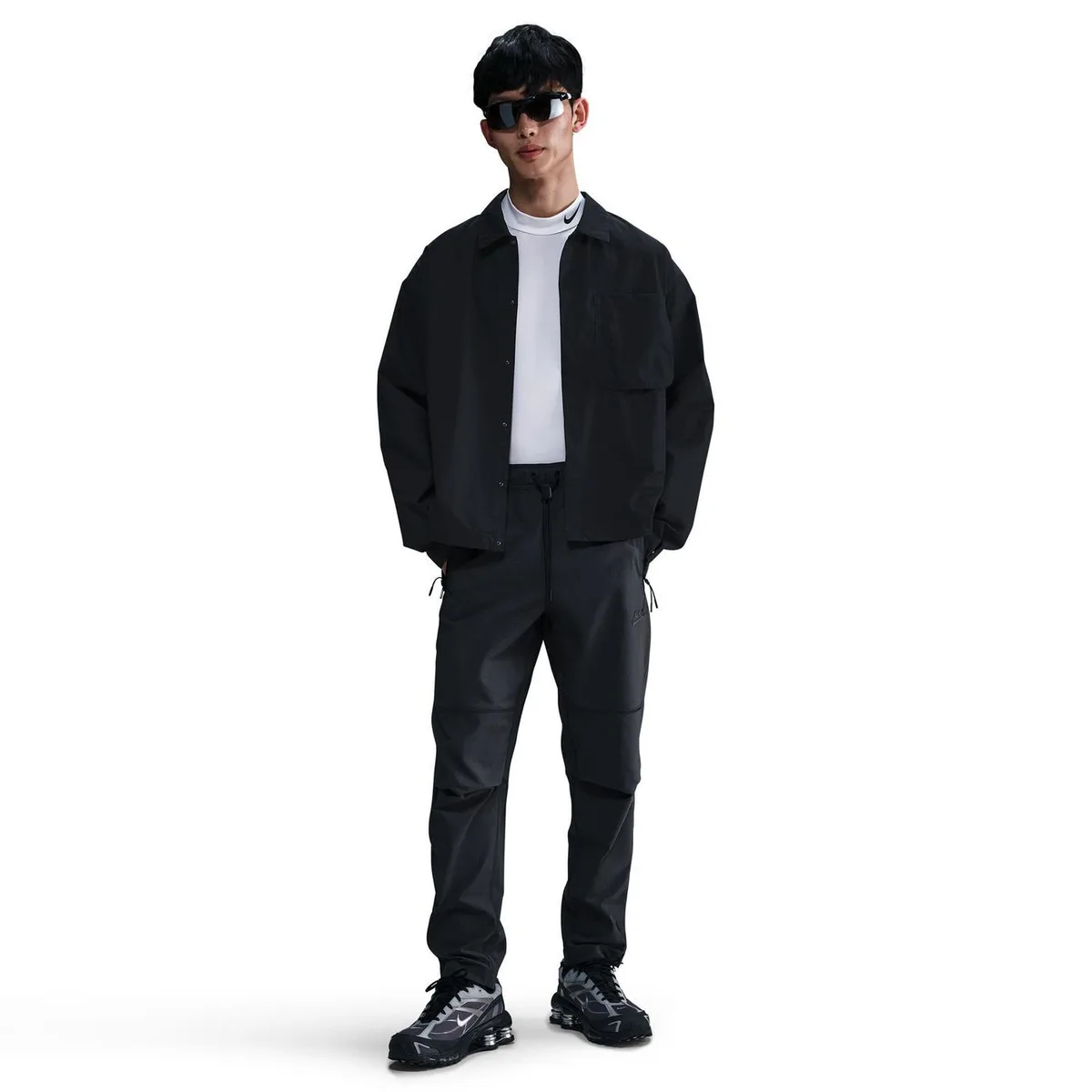 For Him Nike Men's Closed Hem Fleece Joggers detail 2