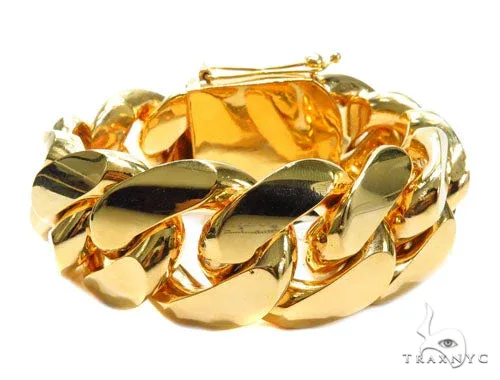 JALGAS - JOE RODEO CHAINS Miami Cuban Gold Bracelet 41127 in Yellow – Bracelet