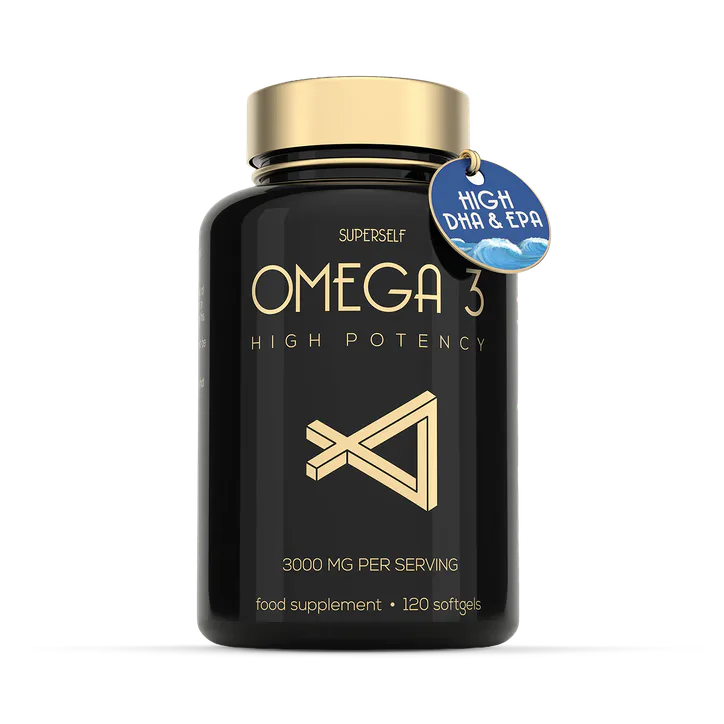 SuperSelf Fish Oil Omega-3 3000mg Triple Strength 120 Softgels