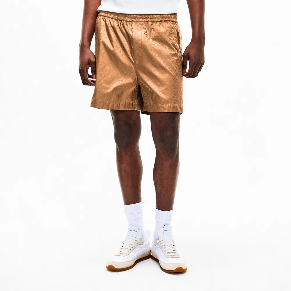 Alexander McQueen Men's Alex Woven Tracksuit Shorts detail 3