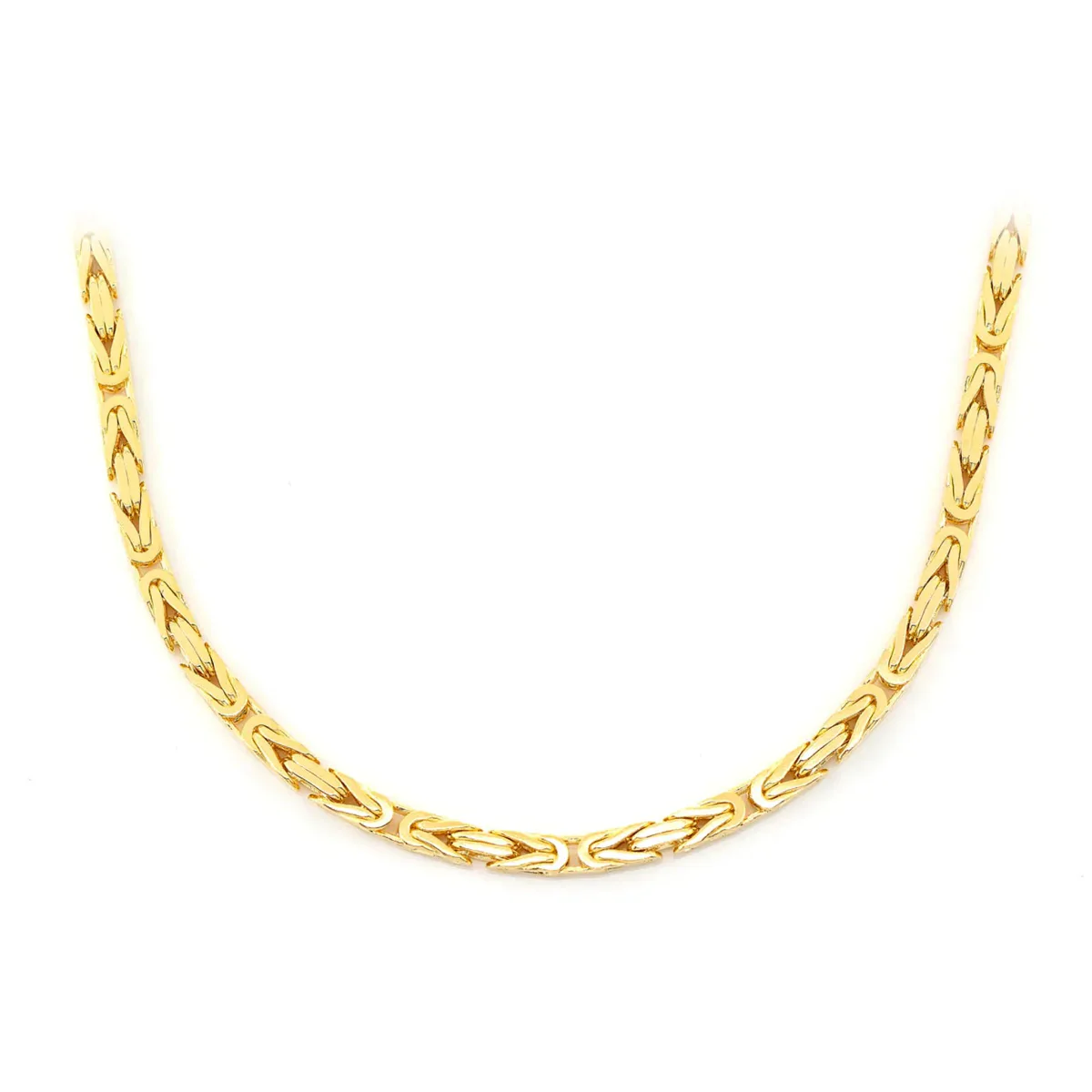 For Him Byzantine Gold Chain in Yellow Gold / 16" – Chain