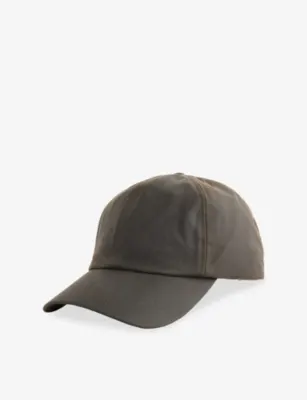 BARBOUR Branded Waxed-Cotton Baseball Cap