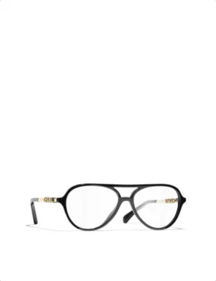 CHANEL CH3504 Pilot-Frame Metal Optical Glasses detail 3