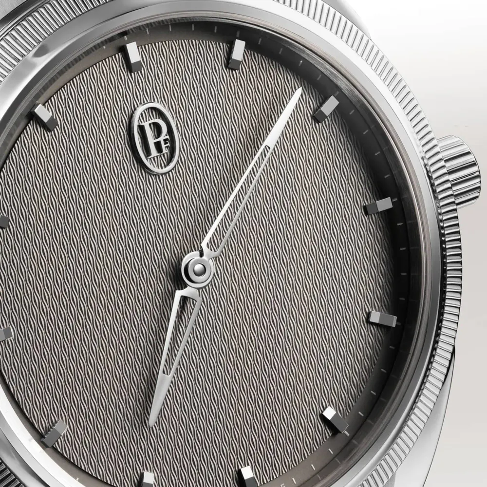 Parmigiani Fleurier TONDA PF Automatic Steel Platinum Sand Grey 36mm Unisex Watch in Grey, additional product view 3