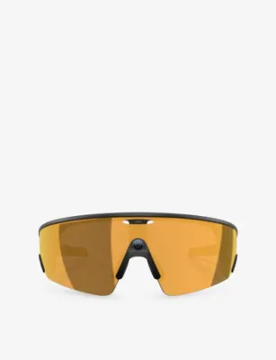 OAKLEY OW8001 Rectangle Meta AI Acetate Sunglasses in BLACK – Mens | Sunglasses | Sports