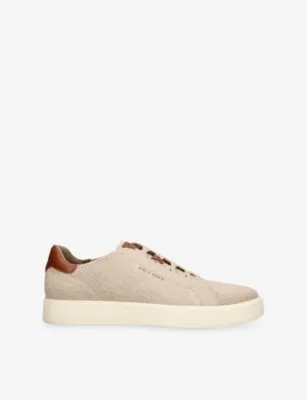 COLE HAAN Grandpro Luxe Slip-On Stitchlite™ Knitted Trainers - EUR 43 / 9 UK MEN in BONE – Mens | Trainers | Lace up trainers