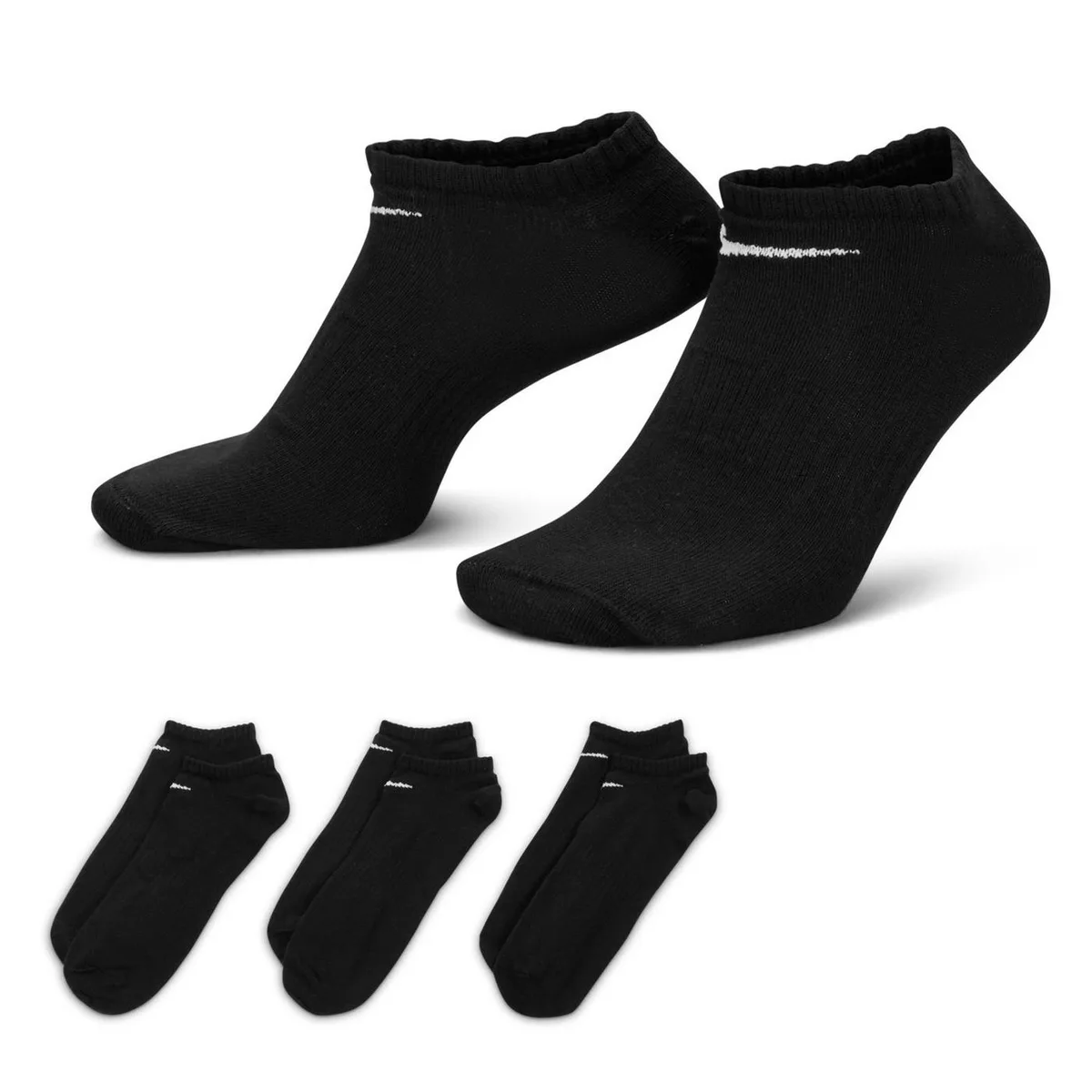For Him Nike 3 Pack No Show Socks Mens