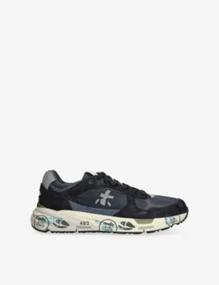 PREMIATA Mase Suede and Woven Trainers - EUR 43 / 9 UK MEN in Navy – Mens | Trainers | Lace up trainers