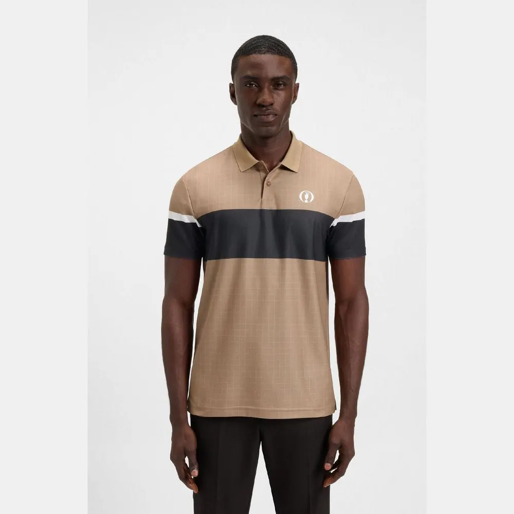 Boss The Open 25 Paddy Grid Pattern Polo Shirt detail 2