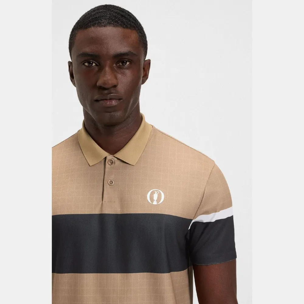 Boss The Open 25 Paddy Grid Pattern Polo Shirt detail 3