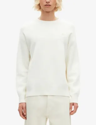 THE KOOPLES Crewneck Regular-Fit Stretch Wool And Cotton-Blend Jumper detail 3