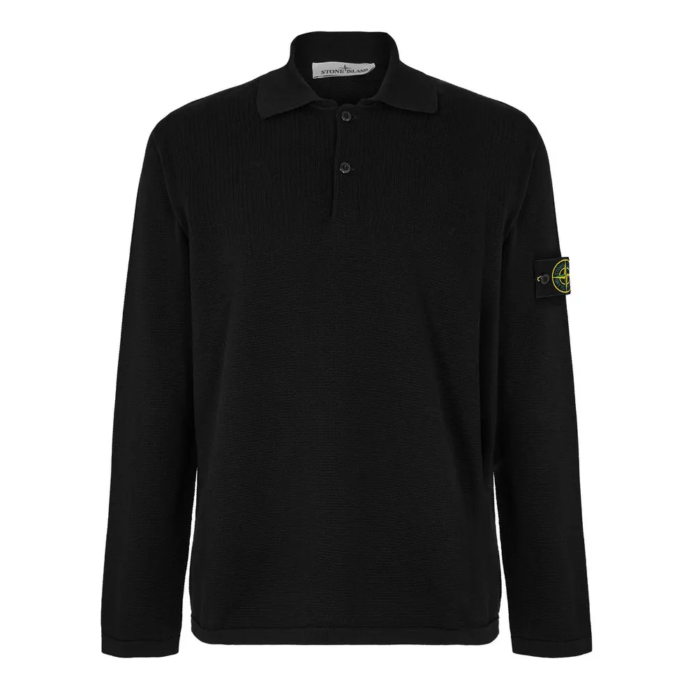 Stone Island Mens Knit Polo Shirt
