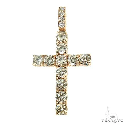 AHMED - For Him CVD Medium Ben 25 Pointer Diamond Cross 68035 in Rose – Pendant