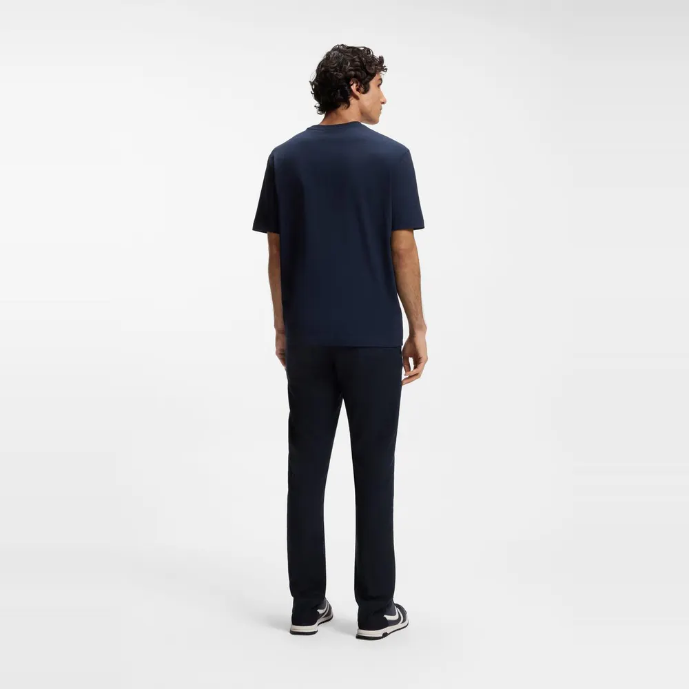 Boss Mens BOSS ORANGE Straight Leg Linen Trousers detail 3