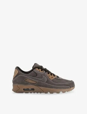 For Him Air Max 90 Leather Trainers - 11 in LEATHER SHADOW BROWN SHA – Mens | Trainers | Lace up trainers