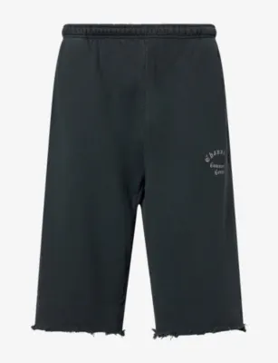 WILLY CHAVARRIA Community Center Distressed Jersey Shorts