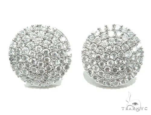 RINA - For Him FACTORY 14K Gold Dome Diamond Earrings 9096 in Rose Gold – Earrings