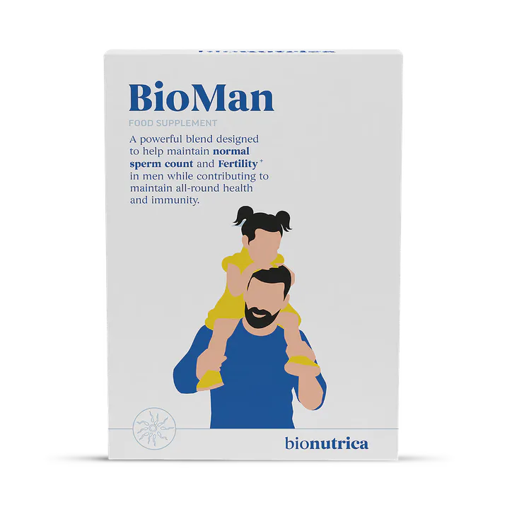 Bionutrica BioMan Male Fertility Testosterone & Performance Support, 31 nutrients,1300mg - 60 tablets