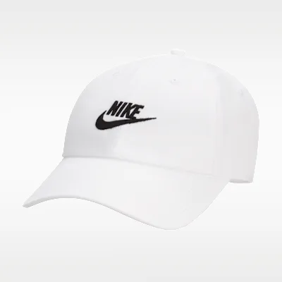 Nike Club Unstructured Futura Wash Cap - White/Black