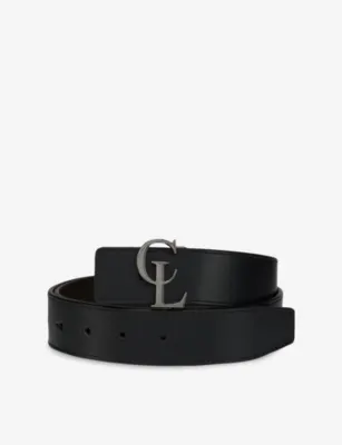 CHRISTIAN LOUBOUTIN CL logo-buckle leather belt - 34
