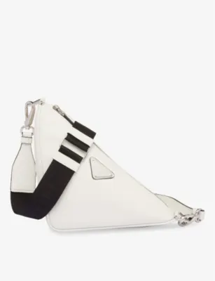 PRADA Triangle leather cross-body bag